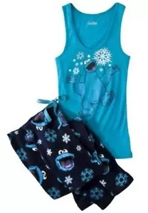 Sesame Street Cookie Monster Pajamas 2 PC Costume Tank Non Footed 2X NWT LASTONE - Picture 1 of 4