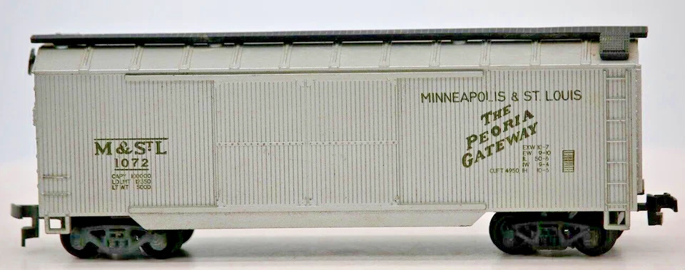 Coche de caja Athearn escala HO Peoria Gateway ~ Minnesota y St. Louis M-St.L #1072 Foto 1 de 4
