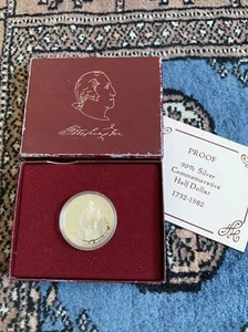 1982-S George Washington Commemorative Half Dollar Proof 50C 90% SIlver US Coin - Picture 1 of 4