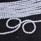 Perles de rondelle à facettes AAA+ zircon blanc naturel 2 mm-2,5 mm | 13 pouces 5 brins