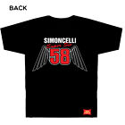 Marco Simoncelli 58 ""Wings"" Moto GP T-Shirt schwarz SM bis XXXL