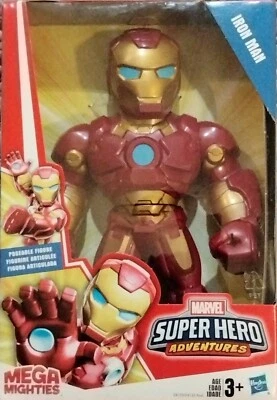 Playskool Heroes Marvel Super Hero Adventures Mega Mighties Iron Man - Nuevo Foto 1 de 4