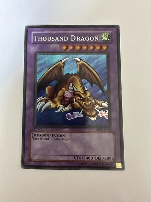 Thousand Dragon mrd-e143 1st Edition *MISPRINT - REVERSE* (MP) Secret Yu-Gi-Oh! - Image 1 of 2