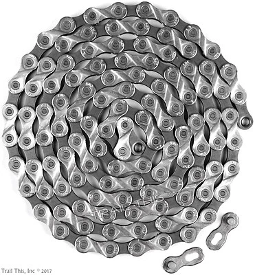 KMC X9 9-Speed 116L Bulk Stretch-Proof Bike Chain X9.93 fits Shimano SRAM Campy - Image 1 of 3