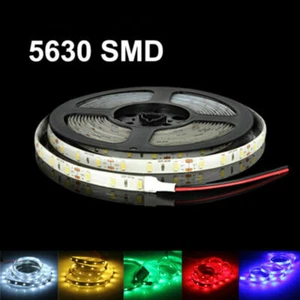 DC 12V 16.4Ft 5630 waterproof 300 LED Light Strip Flexible Ribbon lamp1m-5m - Picture 1 of 7