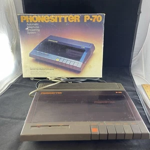 Phonesitter P-70 Automatic Phone Answering Machine In Box Tested - Zdjęcie 1 z 9