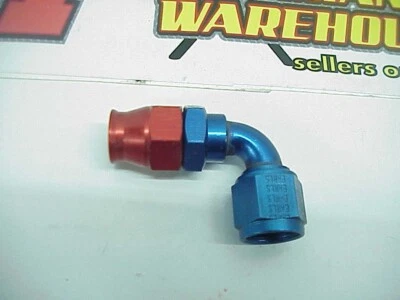 1 New Earls -08 AN 90° Red/Blue Aluminum Reusable Fitting #609238) #138 - Image 1 of 2