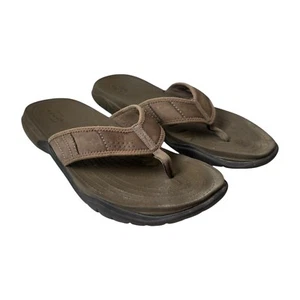 CROCS Men’s Size 11 SWIFTWATER Flip Flops Water Resistant Suede - Picture 1 of 23