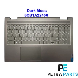 Lenovo Ideapad Yoga 7-15ITL5 Handauflage US Tastatur hintergrundbeleuchtet 5CB1A22456 dunkles Moos - Bild 1 von 6