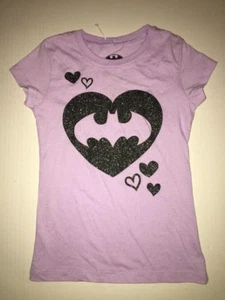 Brand New- DC Comics Girls "I Love Batman" Shirt (size Small) - Picture 1 of 4