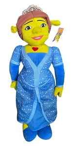 Princess Fiona Plush Doll Shrek The Third Movie Blue Dress 16" Tall - Picture 1 of 8