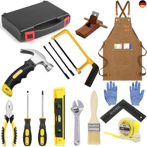 QeeHeng Kinder Werkzeug Set, Kinderwerkzeug mit Echte Handwerkzeuge, Anfänger - Bild 1 von 6
