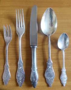 Dessertbesteck Ostfriesenmuster - 6 Pers. - R & B - Messer NR - 30 Teile - Picture 1 of 6