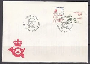 Denmark Scott 728-9 FDC - Characters - Picture 1 of 1