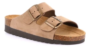 Grünland Hola CB2569-11 Zapatillas De Mujer Doble Hebilla Ajustable Taupe - Imagen 1 de 5