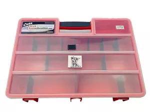 Knex Red Plastic Carrying Case Storage Empty Box Only 18" x 12" x 3" K'nex - Picture 1 of 6