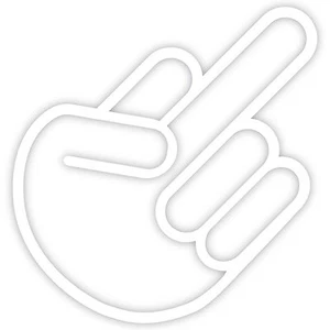 Shocker F*ck Middle Finger 8" JDM Vinyl Decal Sticker Car Window Laptop illest - Picture 1 of 12