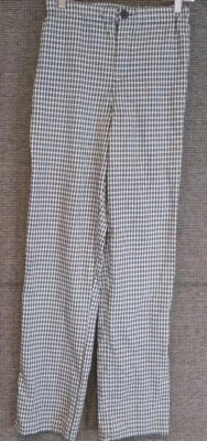 Pantalones Rue21 para mujer medianos azules blancos negros a cuadros talla S Foto 1 de 4