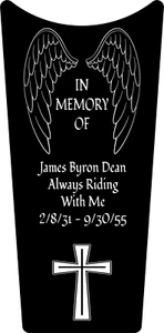 Custom Memorial Dash Tank Insert. Fits 89-07 Electra Glide & 02-07 Road Glide - Picture 1 of 7