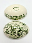 Mason's England 78 Green Egg Porcelain Trinket Box Fruit Basket Design Glassware