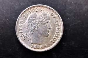 1892 P Barber Dime **BU** #UL - Picture 1 of 2