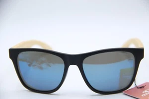 NEW O'NEILL REAL BAMBOO ONS-9016-2.0 C.104P BLACK MIRRORED SUNGLASSES 55-17 - Picture 1 of 5