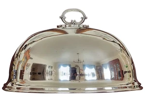 Meat Dome Cover, Silverplate, Richard Hodd & Son, London, Minerva Wks, 1880, 10" - Picture 1 of 10
