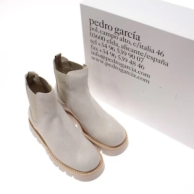 Botas Pedro Garcia NWD Salinda Chelsea Suela Talla 36.5 EE. UU. 6.5 en Gamuza Gris Foto 1 de 4