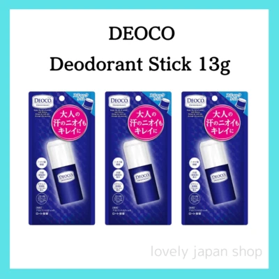 [Set of 3] DEOCO Deodorant Stick 13g Sterilization Sweet Floral Antiperspirant - Image 1 of 4