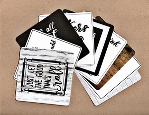 BAKERS GONNA BAKE (9pc) HAND CUT 4"x4" POCKET / EPHEMERA CARDS - Picture 1 of 5