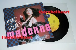 MADONNA Express Yourself 1989 Australian 7" Single UNPLAYED Picture Sleeve RARE - Picture 1 of 2