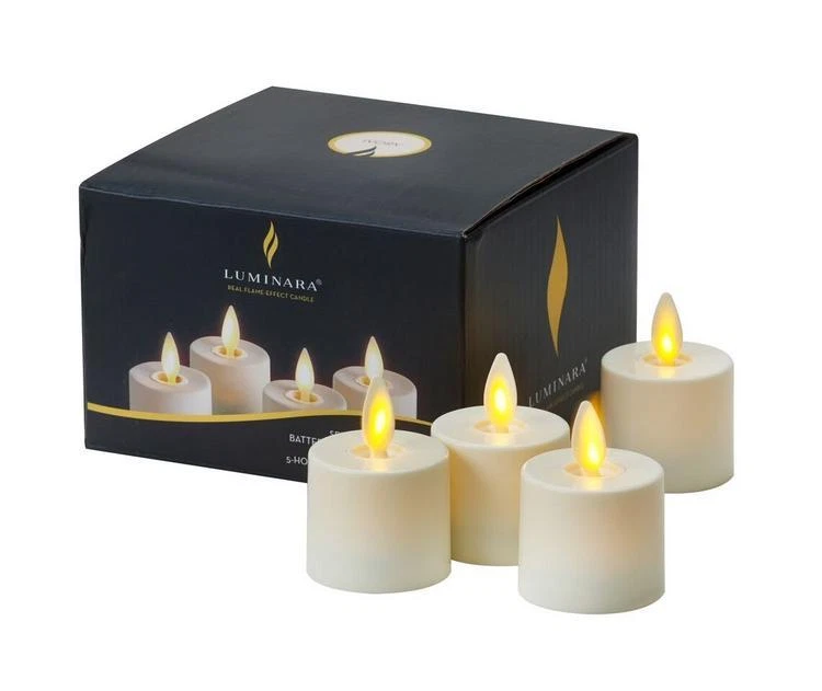 Luminara Moving/Flickering Flameless Candle with Remote/Timer 5'' -