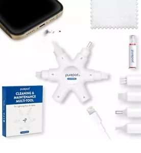 PurePort Limpieza y Mantenimiento Multiherramienta Puertos Lightning + Cables para iPhone - Imagen 1 de 1