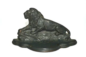 Connecticut Foundry Company Bookends Lion & Arrow Cast Iron 1 Piece Only Vintage - Picture 1 of 5