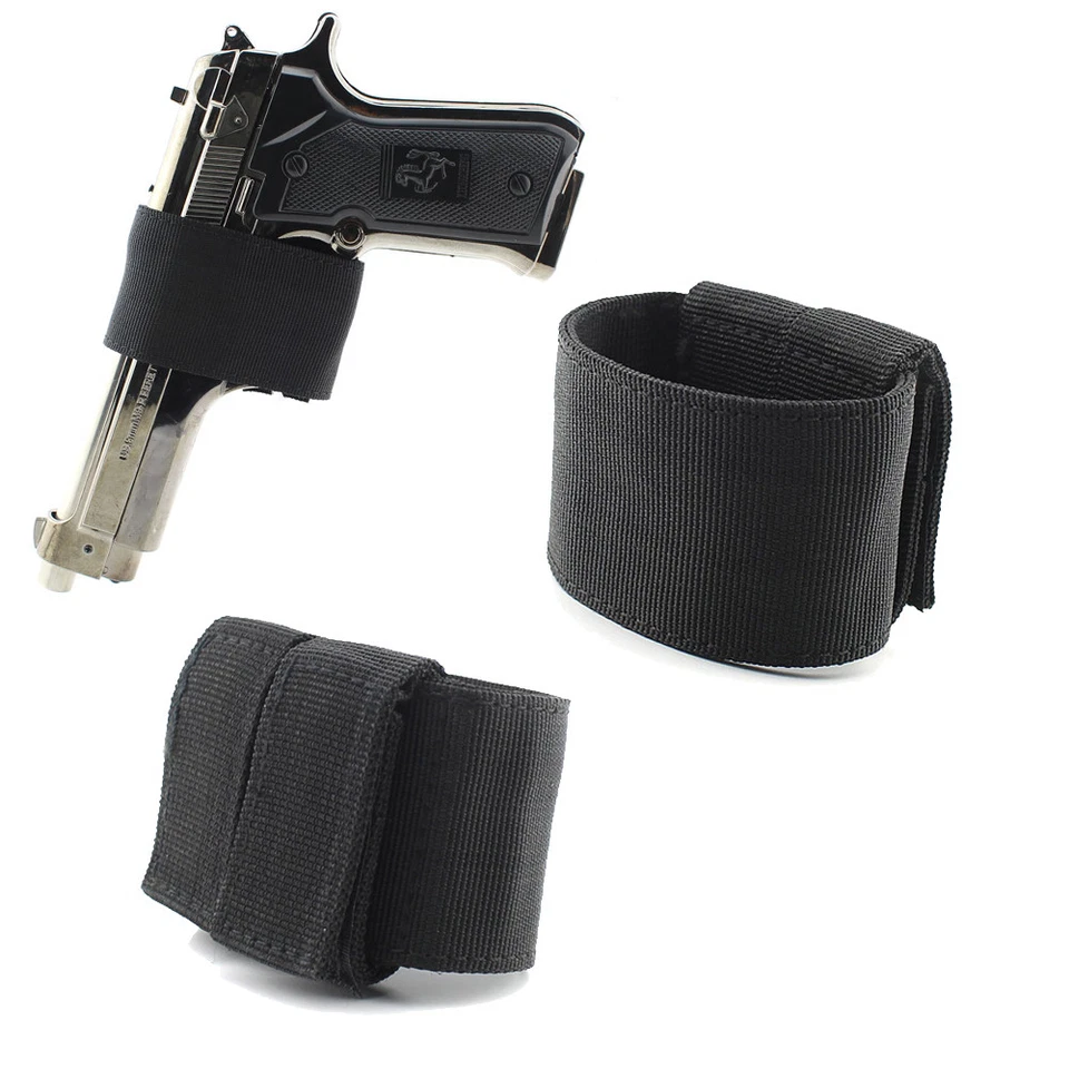 Tactical Pistol Holster Universal Hook and Loop Holster Fits Most Handgun Black - Image 1 of 4