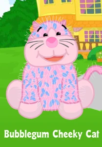 RETIRED Bubblegum Cheeky Cat (2010, HM442) webkinz VIRTUAL unused new code - Picture 1 of 2