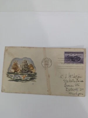 FDC First Day Cover Then And Now Sailing For Victory Corregidor Island 1944 - Image 1 of 2