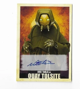 Tarjeta de autógrafo Dee Tails A-DT 2018 de Star Wars Solo - Imagen 1 de 1