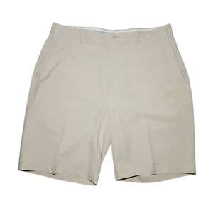 Footjoy Chino Golf Shorts Uomo 40 *Leggi* Cachi Chiaro Flat-Front Performance - Foto 1 di 5
