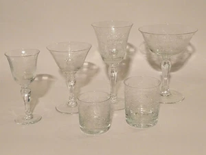 36 Teiliges Gläser Set - Edles Muster fein geschliffen 6 Formen Champangner Wein - Picture 1 of 12