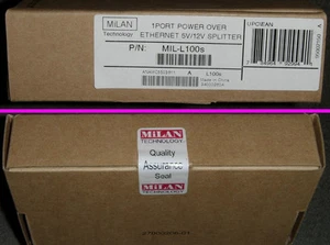 MiLAN EmPowered 1 Port Power Over Ethernet PoE Splitter 5V/12V MIL-L100S - Picture 1 of 4