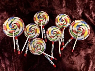 Remo Lollipop tambores y mazos (dos tambores de 8” y cinco de 6,5” y 7 mazos Rainbow Foto 1 de 2