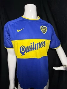 BOCA Jr. HOME 2000 - Vintage Jersey - Blue - RIQUELME 10 - LARGE - Picture 1 of 7