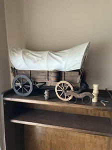 Vintage Planwagen Modell, Priare Schoner.Fässer, Säcke, Eigelb - Bild 1 von 9
