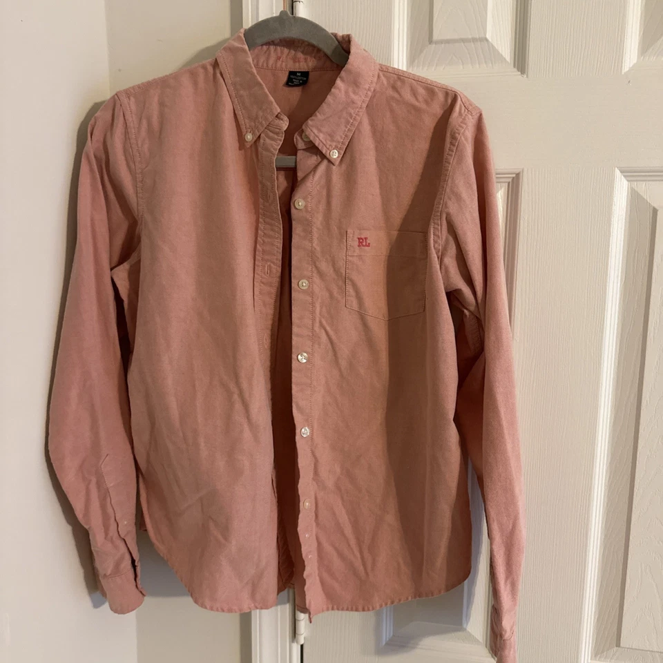 Vestido camisa polo rosa feminino Ralph Lauren tamanho médio - Imagem 1 de 4