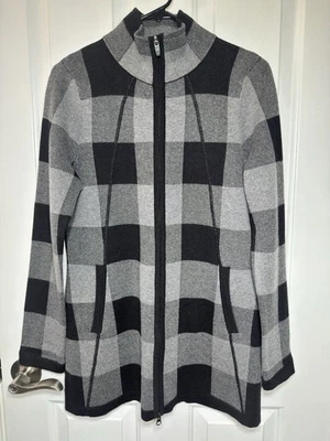 Adrienne Vittadini Women's Jacket Zipper Gray Size M NWT - Image 1 of 4