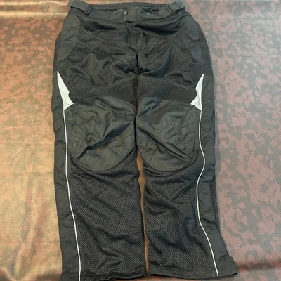 Tourmaster Venture Air Pants Mens 3XL Black Knee Padded Motorcycle Gear Armour - Image 1 of 4