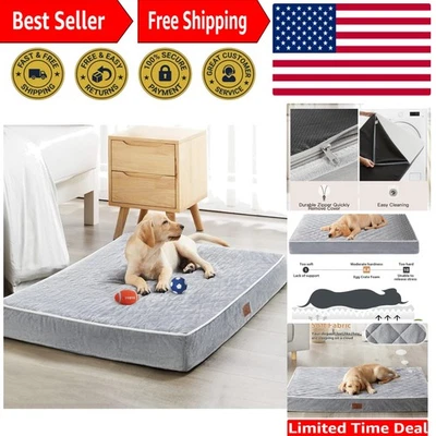 Extra Large Orthopedic Dog Bed with Removable Cover, Waterproof & Cozy Design - Image 1 of 4