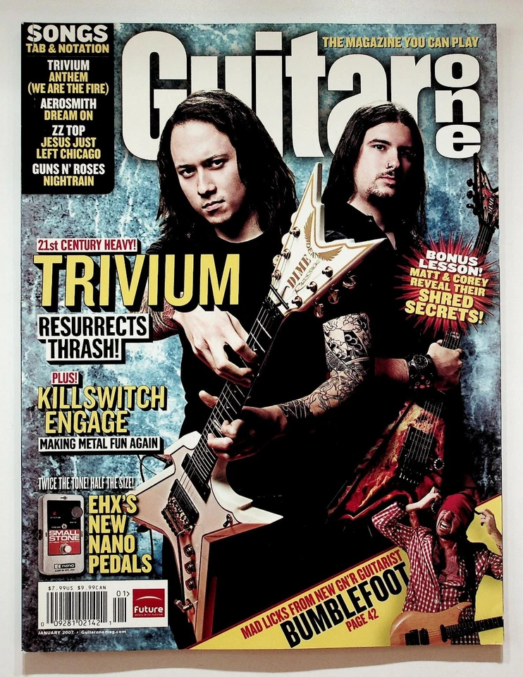 Guitar One Magazine January 2007 Trivium Killswitch Engage Future - Image 1 of 3