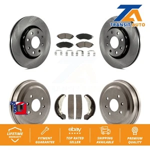 [Front+Rear] Brake Rotor Ceramic Pad & Drum Kit For Chevrolet Aveo Pontiac Aveo5 - Picture 1 of 1